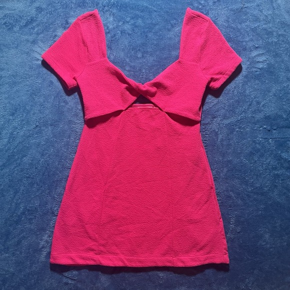 Maeve By Anthropologie Dress Size Medium Pink Cut-Out Mini. Babydoll. Coquette - Picture 2 of 6